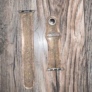 Gold Glitter Adjustable Band/Strap  for Apple Watch Sizes 45/44/41mm